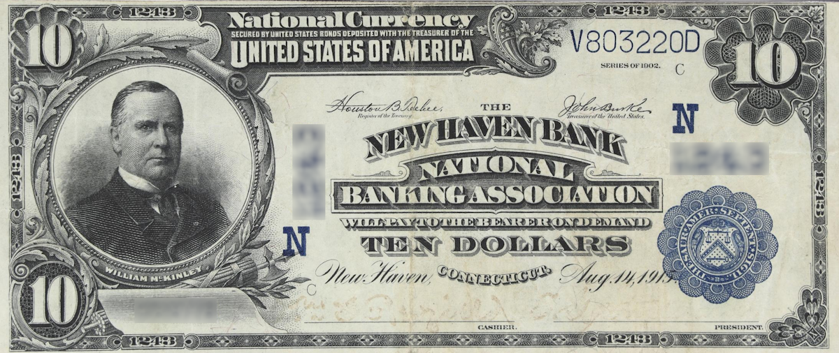 Examples of valuable currency from Connecticut