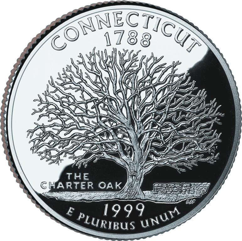 Connecticut state quarter reverse